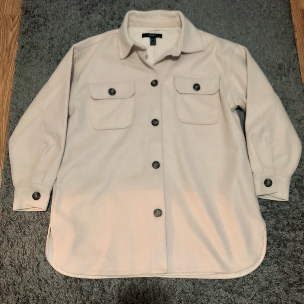 Forever 21 Cream Shacket